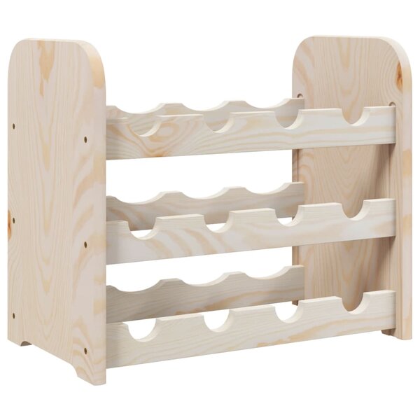 vidaXL Casier à vin 43x25x37 cm bois de pin massif