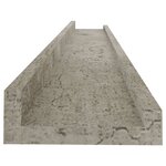 vidaXL Étagères murales 2 Pièces Gris béton 80x9x3 cm