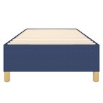 vidaXL Cadre de lit sans matelas bleu 100x200 cm tissu