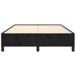 vidaXL Cadre de lit sans matelas noir 140x190 cm velours
