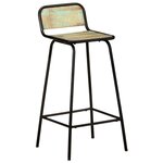 vidaXL Chaises de bar lot de 2 bois de récupération solide