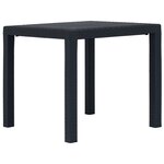 vidaXL Ensemble à manger d'extérieur 5 Pièces Plastique Aspect de rotin