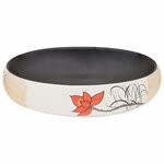 vidaXL Vasque à poser multicolore ovale 59x40x15 cm céramique
