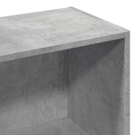 vidaXL Bibliothèque gris béton 57x28 5x174 cm bois d'ingénierie