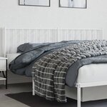 vidaXL Tête de lit métal blanc 193 cm