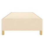 vidaXL Cadre de lit sans matelas crème 90x200 cm tissu