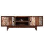 vidaXL Meuble TV Bois d'acacia massif Vintage 118 x 30 x 40 cm