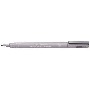 Feutre technique pin 000200br gc pointe brush gris clair uni-ball