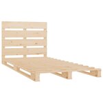 vidaXL Cadre de lit sans matelas 75x190 cm bois de pin massif