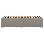 vidaXL Cadre de lit sans matelas taupe 80x200 cm tissu