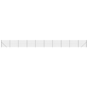 vidaXL Clôture en treillis métallique et ancrage anthracite 2 2x25 m