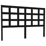 vidaXL Tête de lit Noir 145 5x4x100 cm Bois massif de pin
