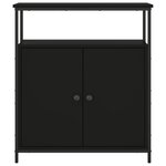 vidaXL Buffet noir 70x30x80 cm bois d'ingénierie