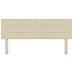 vidaXL Tête de lit Design Lignes Crème 72 cm Tissu