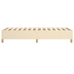 vidaXL Cadre de lit sans matelas crème 80x200 cm tissu
