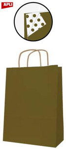 Paq 50 Sacs 18 X 8 X 21 Kraft Or
