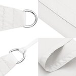 vidaXL Voile de parasol tissu oxford rectangulaire 2 5x4 5 m blanc
