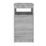 vidaXL Armoire à tiroirs Sonoma gris 40x50x76 cm Bois d'ingénierie