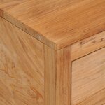 vidaXL Buffet 125x30x75 cm bois de teck massif