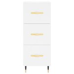 vidaXL Buffet blanc 34 5x34x90 cm bois d'ingénierie