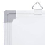 vidaXL Tableau blanc magnétique pliable 150x100x1 7 cm aluminium
