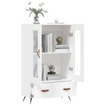 vidaXL Buffet haut blanc 69 5x31x115 cm bois d'ingénierie