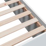 vidaXL Cadre de lit blanc 100x200 cm bois d'ingénierie
