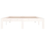 vidaXL Cadre de lit sans matelas blanc 120x190 cm