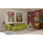 Table basse plateaux pivotants en verre 4 plateaux