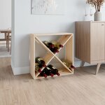 vidaXL Armoire à vin 62x25x62 cm Bois de pin massif