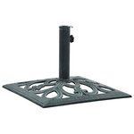 vidaXL Socle de parasol vert 12 kg 49 cm fonte