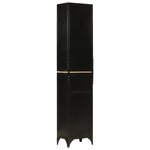 vidaXL Armoire de salle de bain 40x27x180 cm fer et bois de manguier
