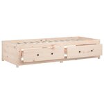 vidaXL Lit de jour sans matelas 90x190 cm bois de pin massif