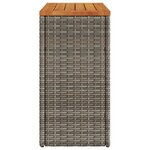 vidaXL Table d'appoint de jardin dessus en bois gris 58x27 5x55 cm