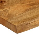 vidaXL Dessus de table 120x60x3 8 cm bord vivant bois massif manguier