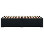 vidaXL Cadre de lit sans matelas noir 80x200 cm tissu