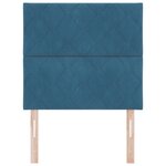 Tête de lit LED vidaXL design en blocs de diamant bleu foncé 90 cm velours