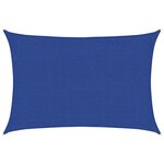 vidaXL Voile d'ombrage 160 g/m² Bleu 2x2 5 m PEHD