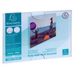 Porte Visuel Mural Horizontal A6 - Cristal - X 10 - Exacompta