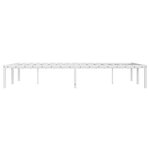 vidaXL Cadre de lit métal sans matelas blanc 120x200 cm