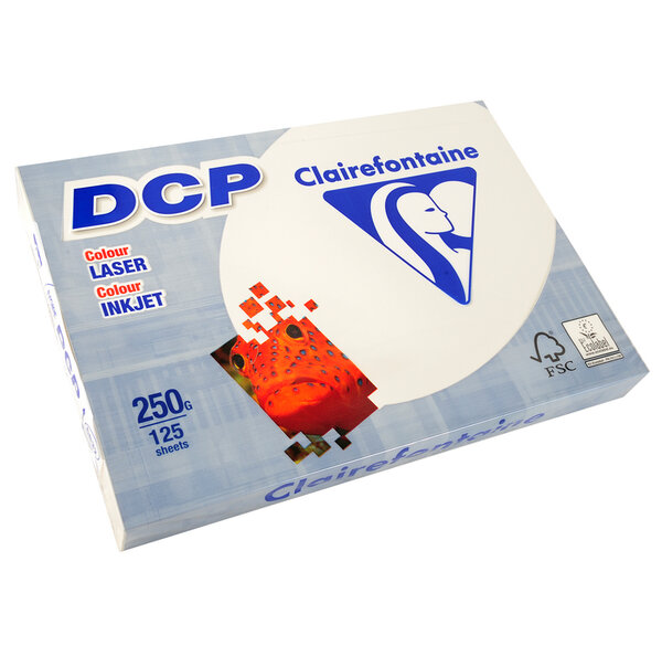 Ramette 125 Feuilles Papier 250g A4 210x297 mm Certifié FSC Ivoire CLAIREFONTAINE