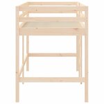 vidaXL Lit mezzanine enfants échelle 80x200 cm bois pin massif