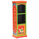 vidaXL Buffet peint à la main 40x30x120 cm Bois de manguier solide