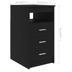 Bureau table poste de travail meuble d'ordinateur informatique étude 140 x 50 x 76 cm bois d’ingénierie noir 02_0023917