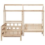 vidaXL Ensemble de lit de jour avec toit 90x200 cm bois de pin massif