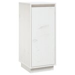 vidaXL Buffets 2 Pièces Blanc 31 5x34x75 cm Bois massif de pin