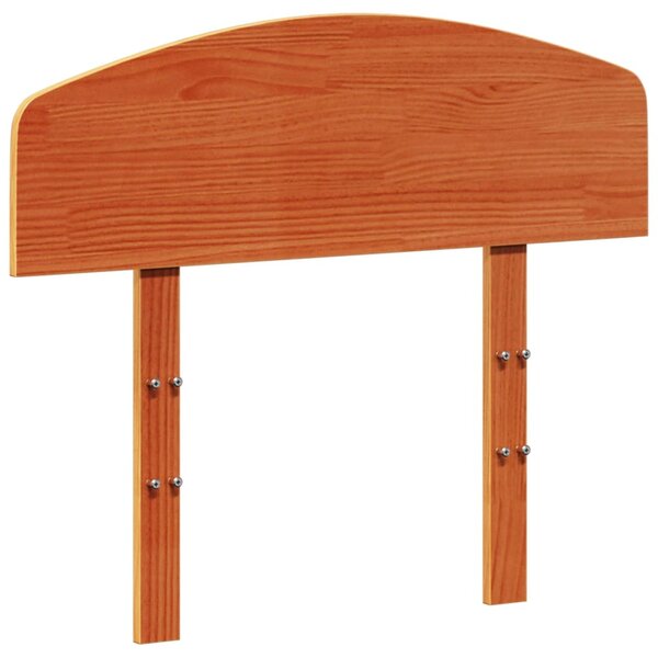 vidaXL Tête de lit cire marron 75 cm bois massif de pin