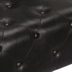 vidaXL Fauteuil en style d'aviation noir cuir véritable