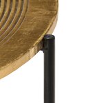 vidaXL Ensemble de tables 2 Pièces MDF recouvert de laiton