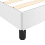 vidaXL Cadre de lit avec tête de lit Blanc 120x200 cm Similicuir
